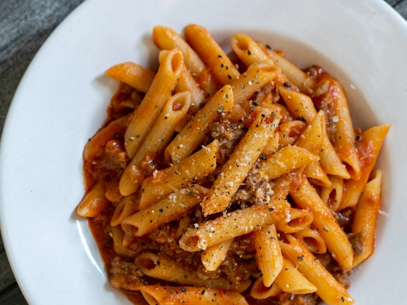Pasta Red Sauce (Arrabbiata) – Non-Veg